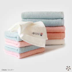 Cherie バスタオル5枚+フェイスタオル5枚《色を選べる》