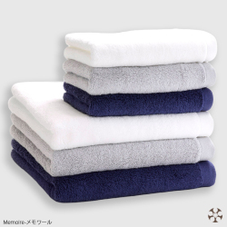 Memoire バスタオル3枚＋フェイスタオル3枚 《各色》